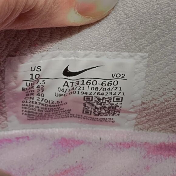 Womens Size 10 Nike Metcon 6 Shoes Beyond Pink Crimson Gym Training Sneakers - Picture 8 of 8